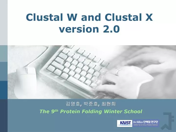 clustal w and clustal x version 2 0