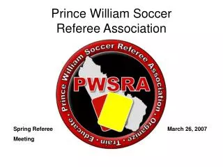 Prince William Soccer Referee Association