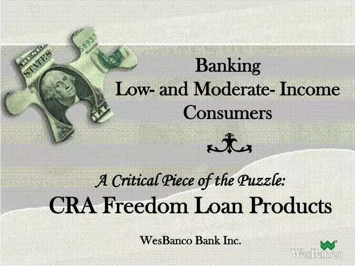 banking low and moderate income consumers