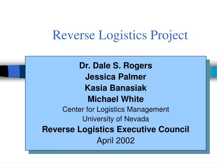 reverse logistics project