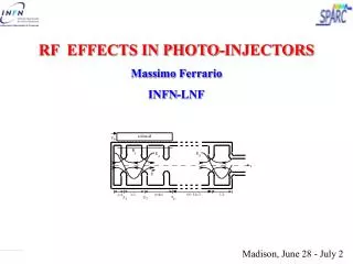 RF EFFECTS IN PHOTO-INJECTORS Massimo Ferrario INFN-LNF