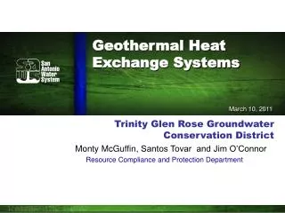 Geothermal Heat Exchange