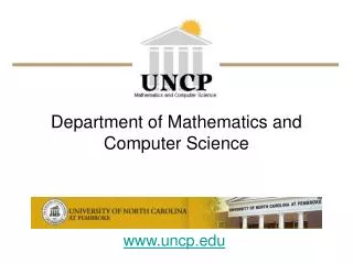 Department of Mathematics and Computer Science