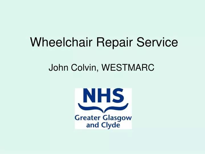 wheelchair repair service