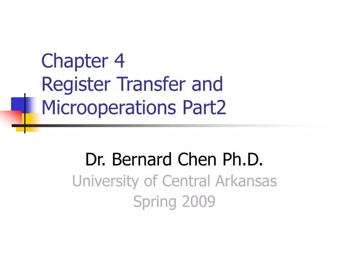 chapter 4 register transfer and microoperations part2