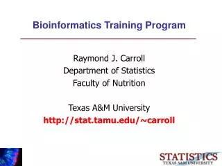 Bioinformatics Training Program