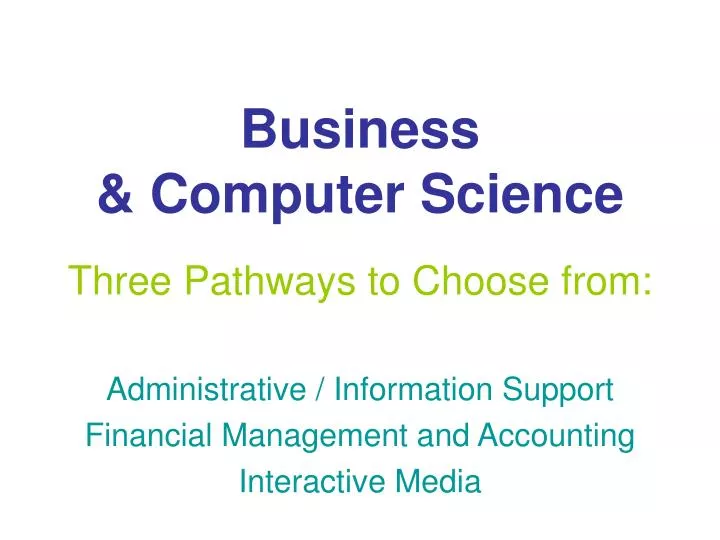 business computer science