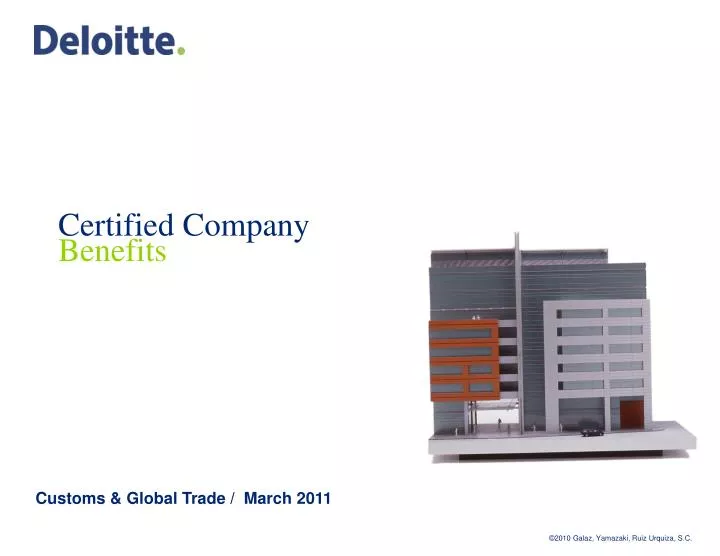 certified company benefits