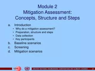 Module 2 Mitigation Assessment: Concepts, Structure and Steps