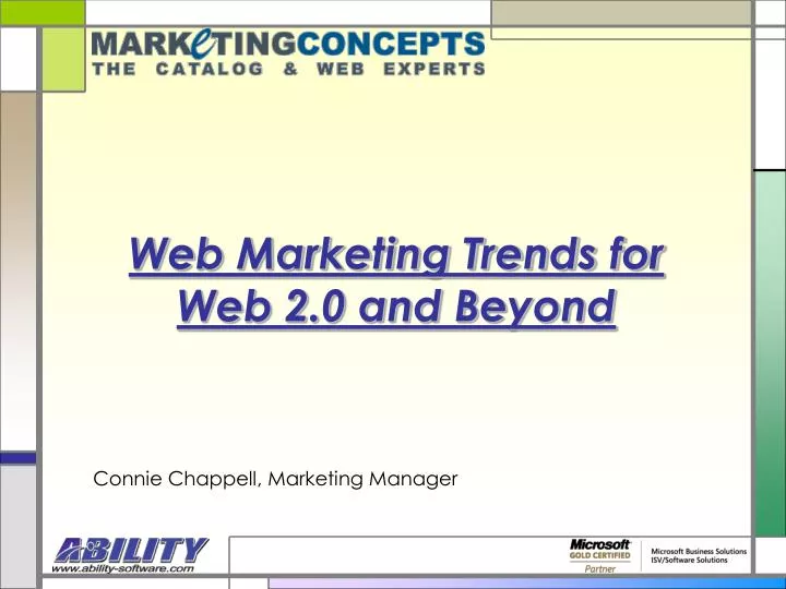 web marketing trends for web 2 0 and beyond