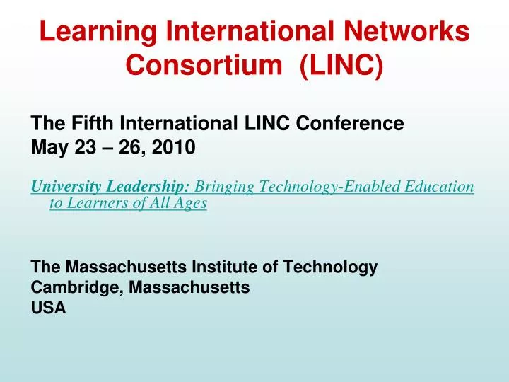 learning international networks consortium linc
