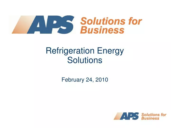 refrigeration energy solutions february 24 2010