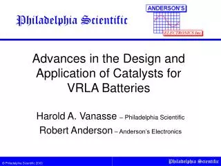 Advances in the Design and Application of Catalysts for VRLA Batteries