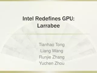 Intel Redefines GPU: Larrabee
