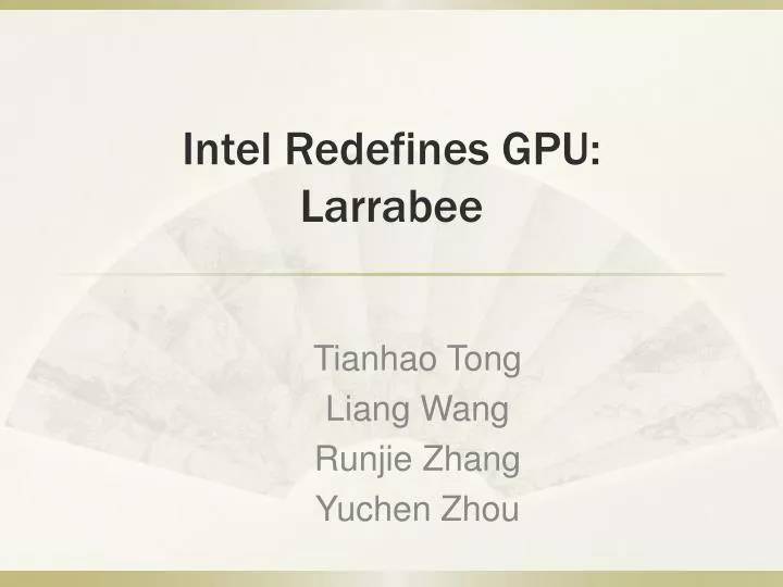 intel redefines gpu larrabee