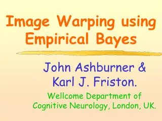Image Warping using Empirical Bayes