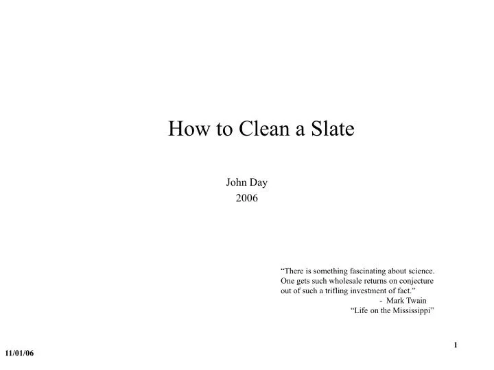 how to clean a slate