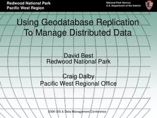 Using Geodatabase Replication To Manage Distributed Data
