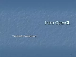 Intro OpenGL