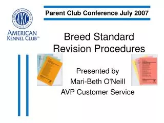 Breed Standard Revision Procedures