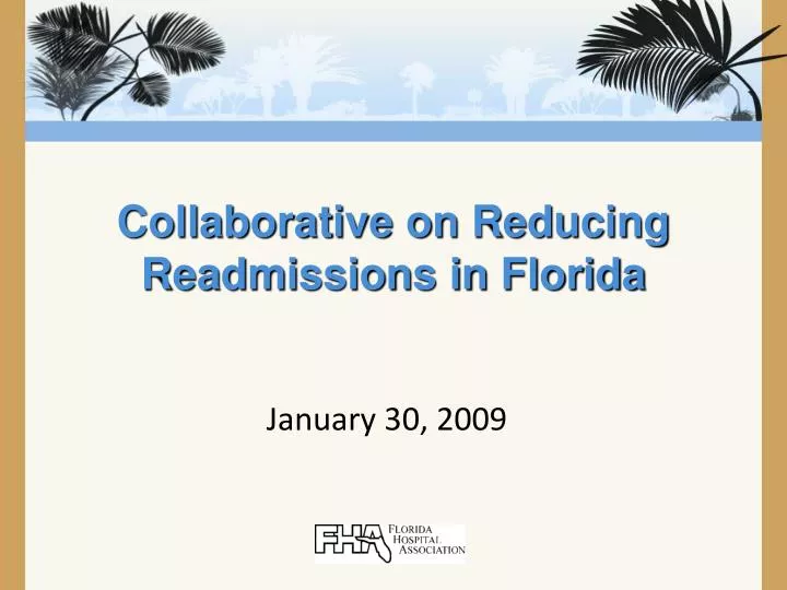 collaborative on reducing readmissions in florida