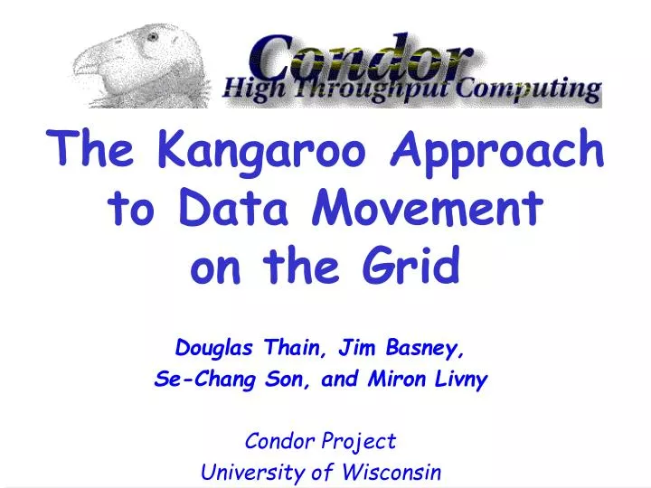 the kangaroo approach to data movement on the grid