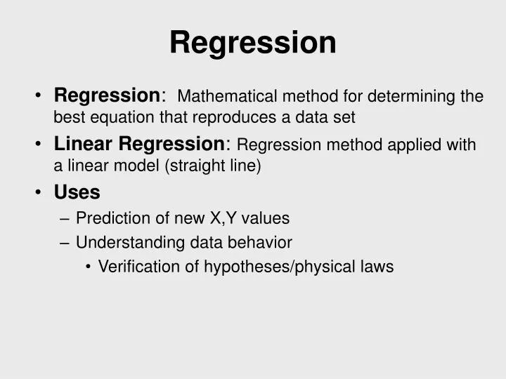 regression