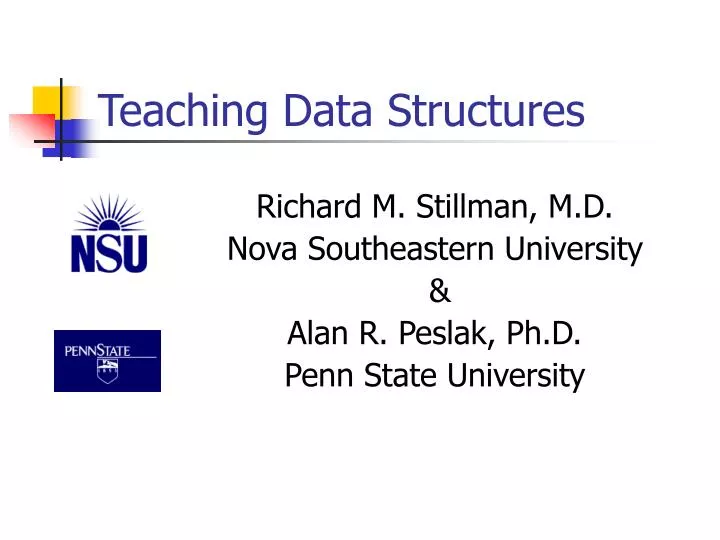 teaching data structures