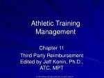 Athletic Training Management - slide 1