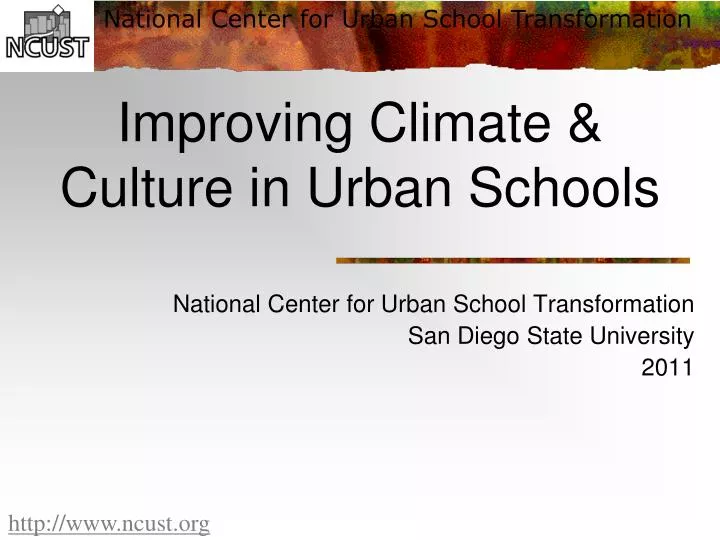 improving climate culture in urban schools
