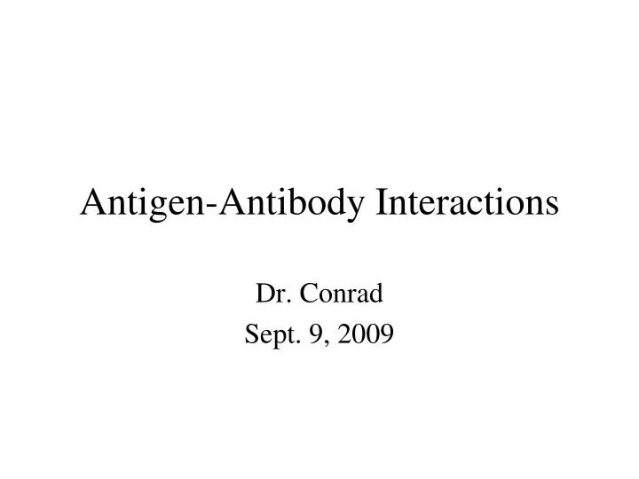 antigen antibody interactions