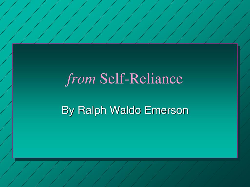 PPT from SelfReliance PowerPoint Presentation, free download ID500653