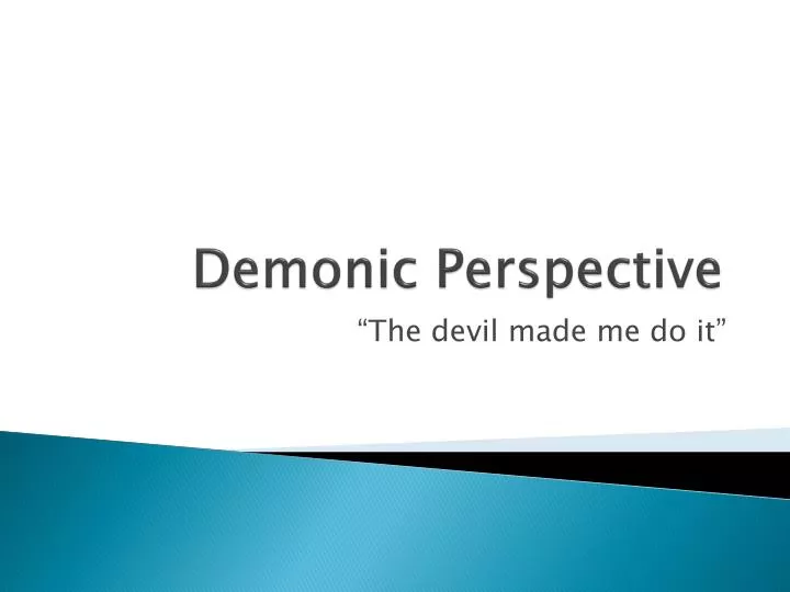 demonic perspective