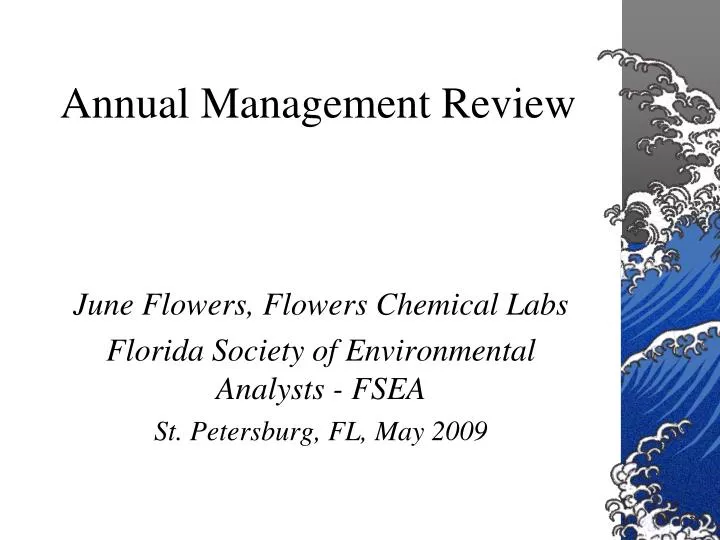 annual management review