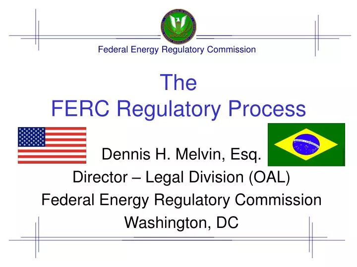 the ferc regulatory process