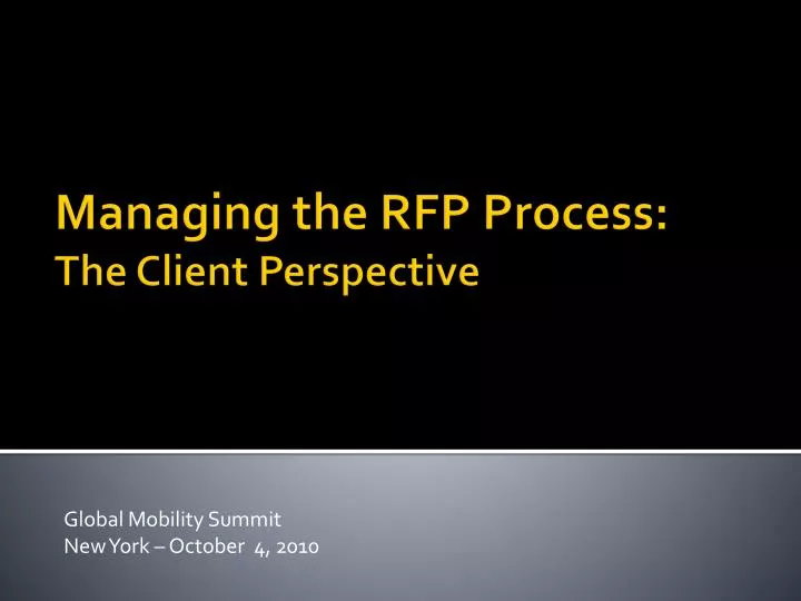 global mobility summit new york october 4 2010