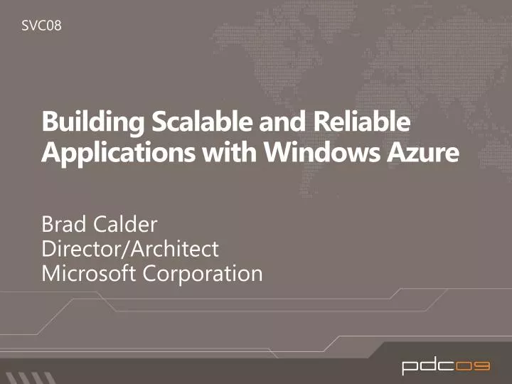 building scalable and reliable applications with windows azure