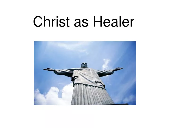 christ as healer