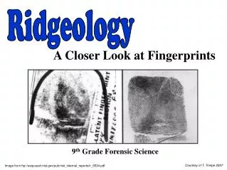 9 th Grade Forensic Science