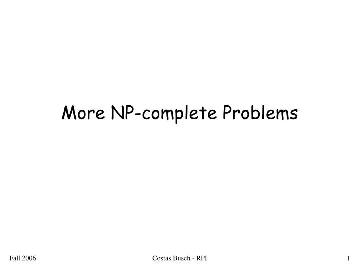 more np complete problems