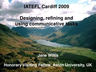 Jane Willis Honorary Visiting Fellow, Aston University, UK