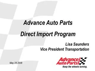 Advance Auto Parts Direct Import Program