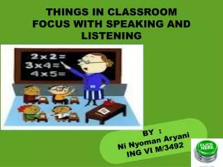 THINGS IN CLASSROOM