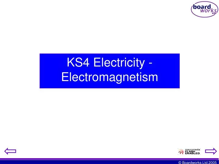 ks4 electricity electromagnetism