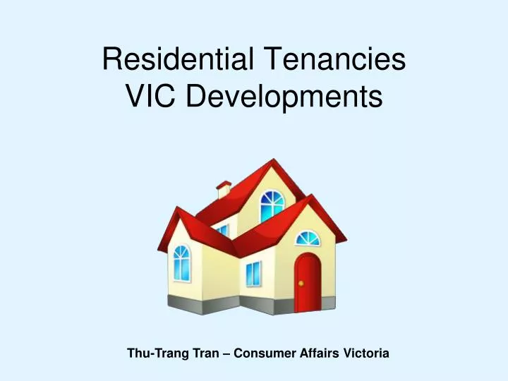 residential tenancies vic developments