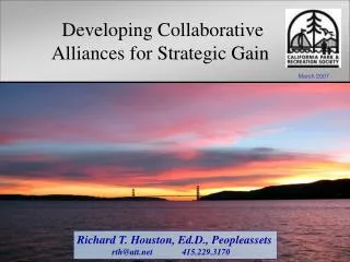 Developing Collaborative Alliances for Strategic Gain
