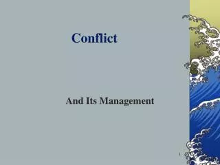 conflict