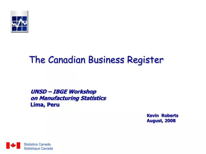 the canadian business register