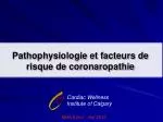 Pathophysiologie et facteurs de risque de coronaropathie - slide 1