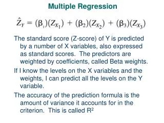 Multiple Regression